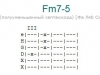 Аккорд fm7-5