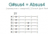 Аккорд g#sus4 = absus4