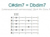 Аккорд c#dim7 = dbdim7