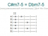 Аккорд c#m7-5 = dbm7-5