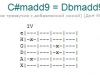 Аккорд c#madd9 = dbmadd9